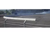 Bariera betonowa na torach wyścigowych - zdjęcie