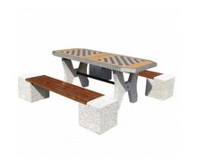 Stół do gry w szachy betonowy kod 511 - zdjęcie