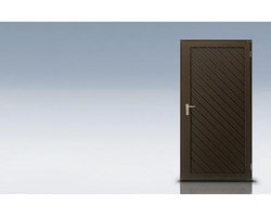 Drzwi garażowe o konstrukcji stalowej PROMINENT DIAGONAL - zdjęcie