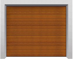Segmentowe bramy garażowe TREND, panel S - zdjęcie