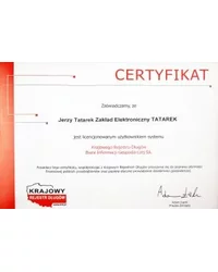 Certyfikat Rzetelnej Firmy KRD 2011 - zdjęcie