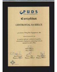 Certyfikat PUDS - zdjęcie
