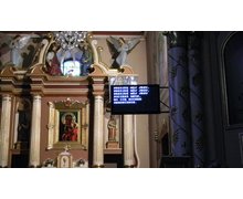 Wyświetlacze tekstowe do kościoła, wyświetlacze napisów do kościoła - zdjęcie