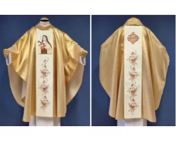 Ornat z wizerunkiem św. Teresy od Dzieciątka Jezus i Najświętszego Oblicza ( EE9A-80129 ) - zdjęcie
