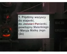 SYSTEM MULTIMEDIALNY DO KOŚCIOŁA - PROJEKTOR LUB TELEWIZOR LCD - zdjęcie