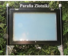 Gablota wolno stojąca malowana - zdjęcie