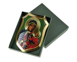Ryngraf z wizerunkiem Matki Bożej Częstochowskiej - zdjęcie