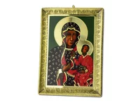 Metalowa ikona Matki Bożej Częstochowskie - zdjęcie