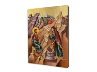Ikona religijna - Jezus i Samarytanka - zdjęcie