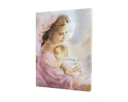 Matka Boska z Dzieciątkiem - obraz religijny na płótnie - zdjęcie