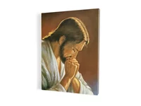 Chrystus w modlitwie, obraz na płótnie - zdjęcie