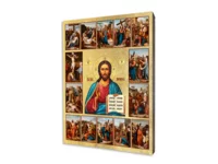  Ikona Chrystusa Pantokratora z Drogą Krzyżową – Mistyczna Podróż Przez Tajemnice Męki Pańskiej - zdjęcie