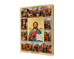  Ikona Chrystusa Pantokratora z Drogą Krzyżową – Mistyczna Podróż Przez Tajemnice Męki Pańskiej - zdjęcie