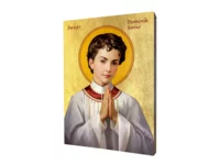 Ikona Świętego Dominika Savio – Wzór Cnoty i Niewinności - zdjęcie