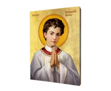 Ikona Świętego Dominika Savio – Wzór Cnoty i Niewinności - zdjęcie