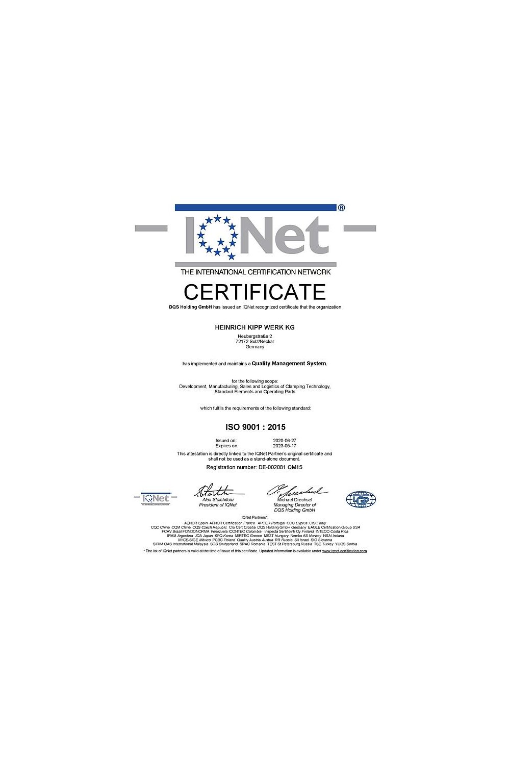 Certyfikat ISO 9001:2015	 - zdjęcie