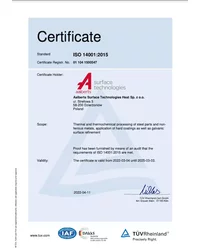 Certyfikat   ISO 14001: 2015 - zdjęcie