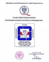 Znak Certyfikowanego Zintegrowanego Systemu Zarządzania - zdjęcie