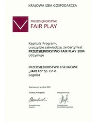 Przedsiębiorstwo Fair Play 2004 - zdjęcie