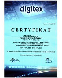 Certyfikat DIGITEX - zdjęcie