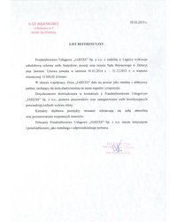 List referencyjny Sąd Rejonowy w Złotoryi - zdjęcie