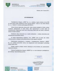 List referencyjny Zamek Kliczków - zdjęcie