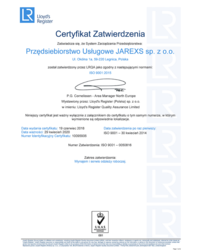 Certyfikat Zatwierdzenia ISO 9001:2015 - zdjęcie