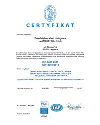Certyfikat ISO - zdjęcie
