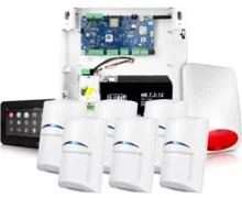 System alarmowy Ropam NeoGSM-IP z 6 czujkami ruchu Bosch, panelem TPR-4BS i sygnalizatorem SPL-5010 - zdjęcie