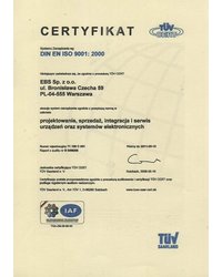 Certyfikat DIN EN ISO 9001:2000 - zdjęcie