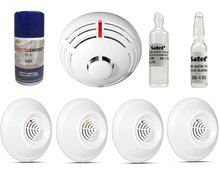 Czujka dymu ciepła TSD-1 + czujki DG-1 CO DG-1 ME DG-1 LPG DG-1 TCM SATEL. Alertus RABAT 15-35% - zdjęcie