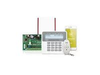 System alarmowy do domu jednorodzinnego z 5 czujkami i manipulatorem LCD, sterowanie z aplikacji mobilnej - zdjęcie