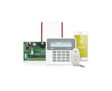 System alarmowy do domu jednorodzinnego z 5 czujkami i manipulatorem LCD, sterowanie z aplikacji mobilnej - zdjęcie