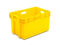 Pojemnik obrotowy w kolorze żółtym - zdjęcie