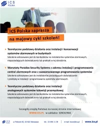 ICS Polska zaprasza na majowy cykl szkoleń