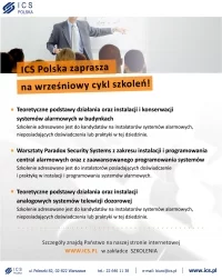 ICS Polska zaprasza na wrześniowy cykl szkoleń