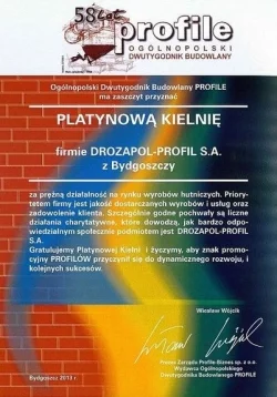 Platynowa Kielnia, DROZAPOL-PROFIL
