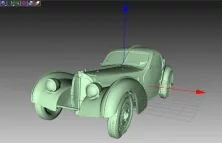 Skan 3D modelu Bugatti 57 SC opracowany w programie Artec Studio 10. Fot 3D MASTER