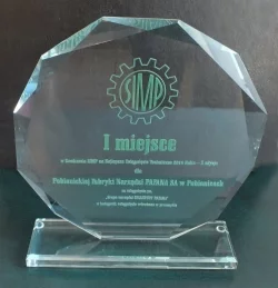 Nagroda za zajęcie I miejsca w Ogólnopolskim Konkursie SIMP