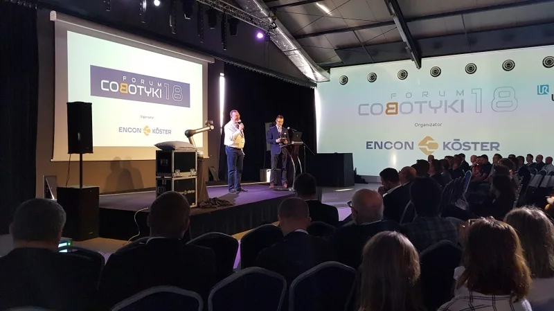 Forum Cobotyki 2018 - Powitanie gości przez Pawła Lewandowskiego, CEO Encon Koester