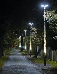 Słupy oświetleniowe imitujące drzewa Alumast