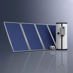 Zestaw Schüco Premium z czterema kolektorami, zbiornikiem do c.w.u i stacją solarną z regulatorem, Schüco