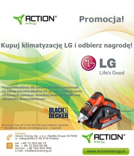 Promocje firmy Action Energy