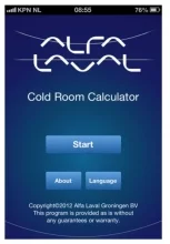 Kalkulator bilansu energetycznego komory chłodniczej, dostępny dla każdego Alfa laval