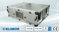 Klimor: kompaktowa centrala wentylacyjna  z pompą ciepła lub nagrzewnicą wodną MCKT-HX, HPX