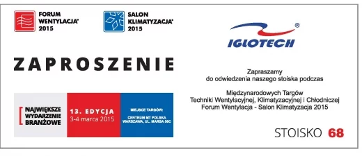 Iglotech Targi Forum Wentylacja-Salon Klimatyzacja 2015