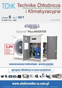 Nowy numer "Technika Chłodnicza i Klimatyzacyjna" 8/2017