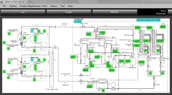 SL Checker - parametry pracy na schemacie układu chłodniczego VRF