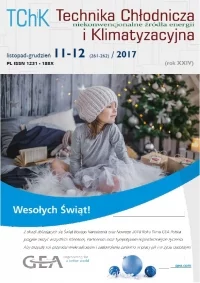 Nowy numer "Technika Chłodnicza i Klimatyzacyjna" 11-12/2017