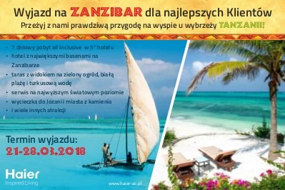 Refsystem organizuje wycieczkę na Zanzibar dla swoich najlepszych Klientów!